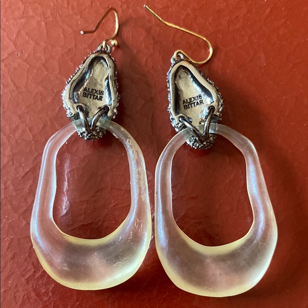 Alexis Bittar Blue and Silver Earrings - Picture 5 of 5